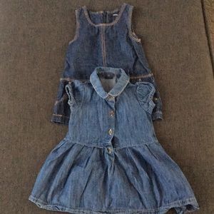 2 babyGap denim dresses